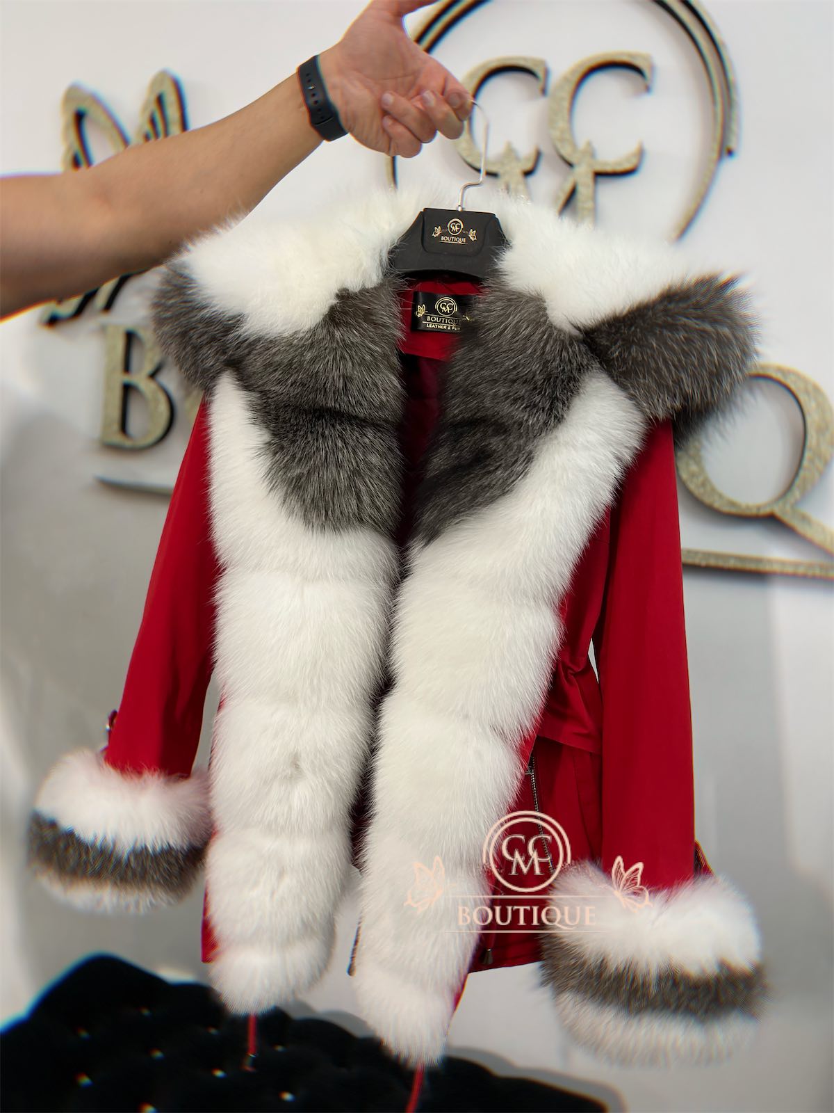 RED Parka Jacket CCM Boutique
